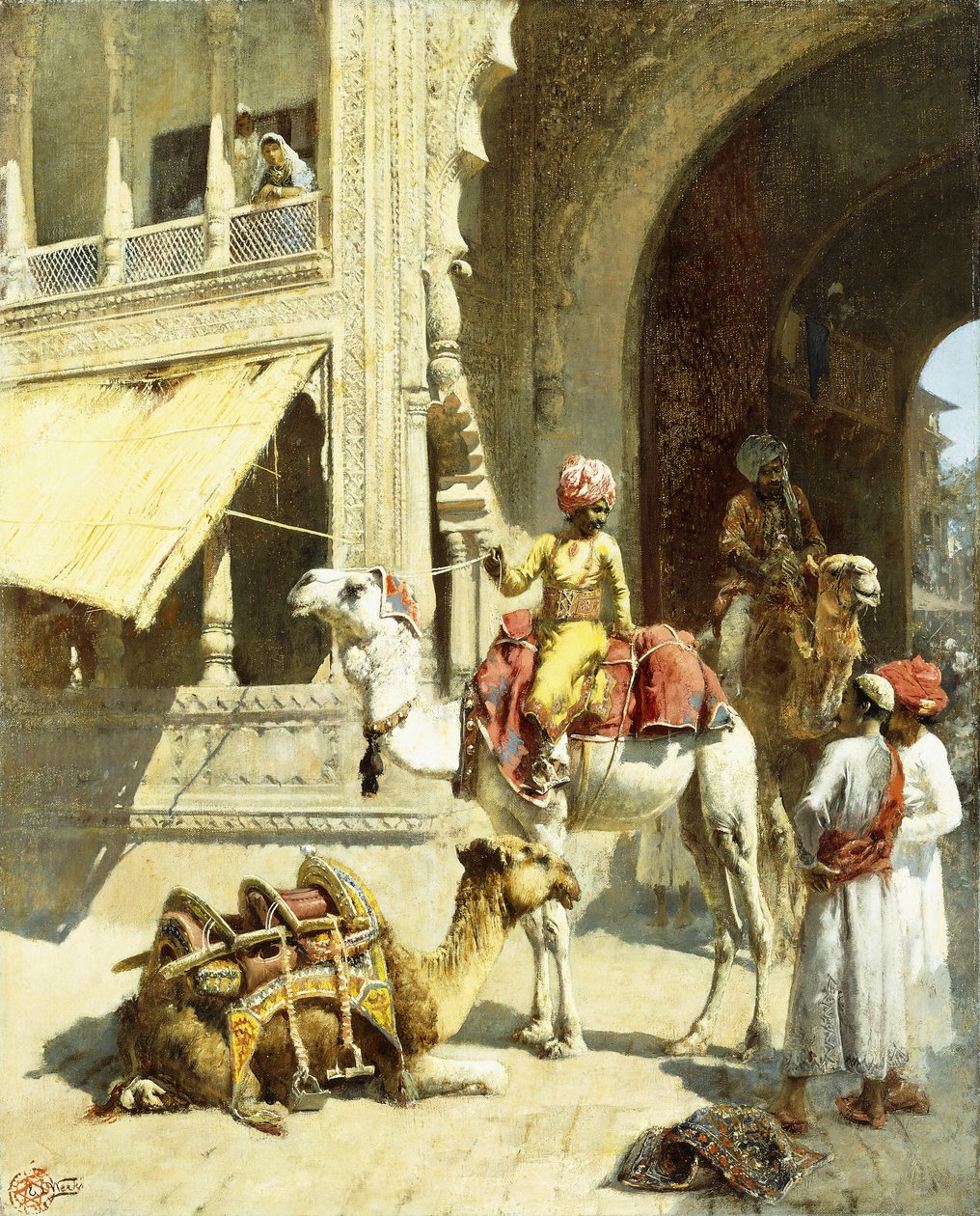 Intialainen kohtaus, 1884-89 tekijältä Edwin Lord Weeks