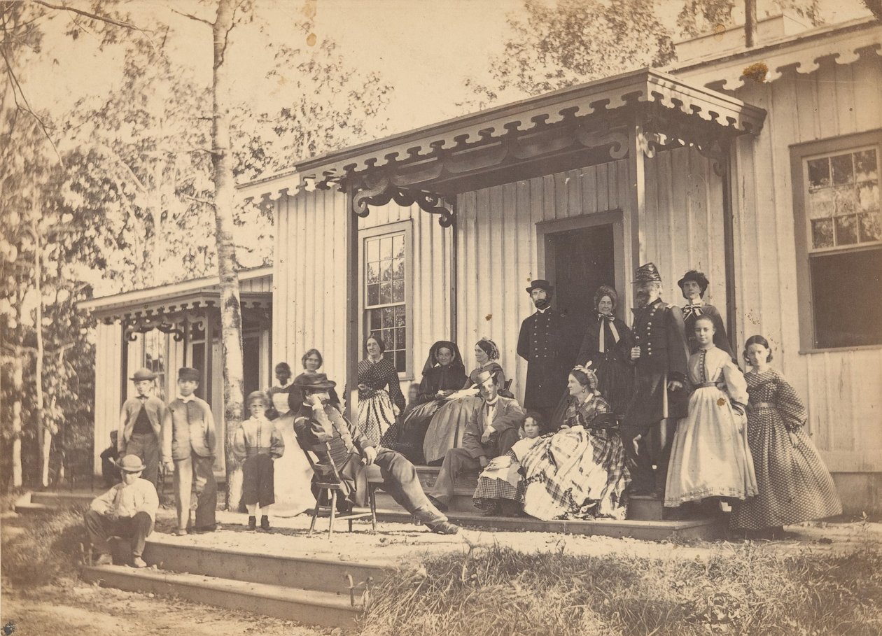 Ryhmä Porchilla, 1860-luku. tekijältä Egbert Guy Fowx