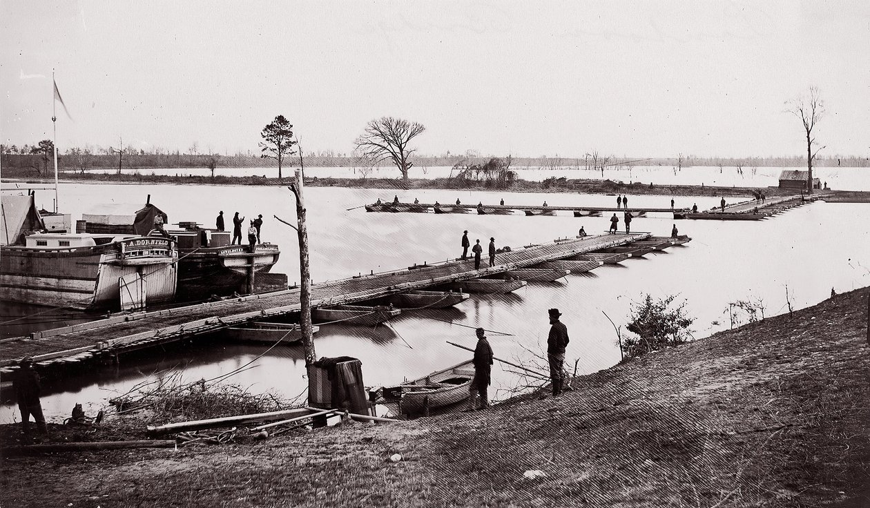 Ponttonisilta, 1861-65. tekijältä Egbert Guy Fowx