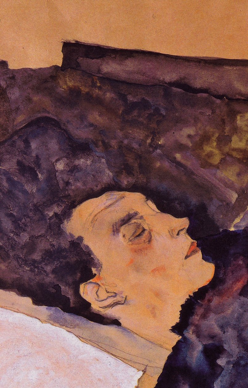 Die Schlafende Mutter des Kunstlers tekijältä Egon Schiele