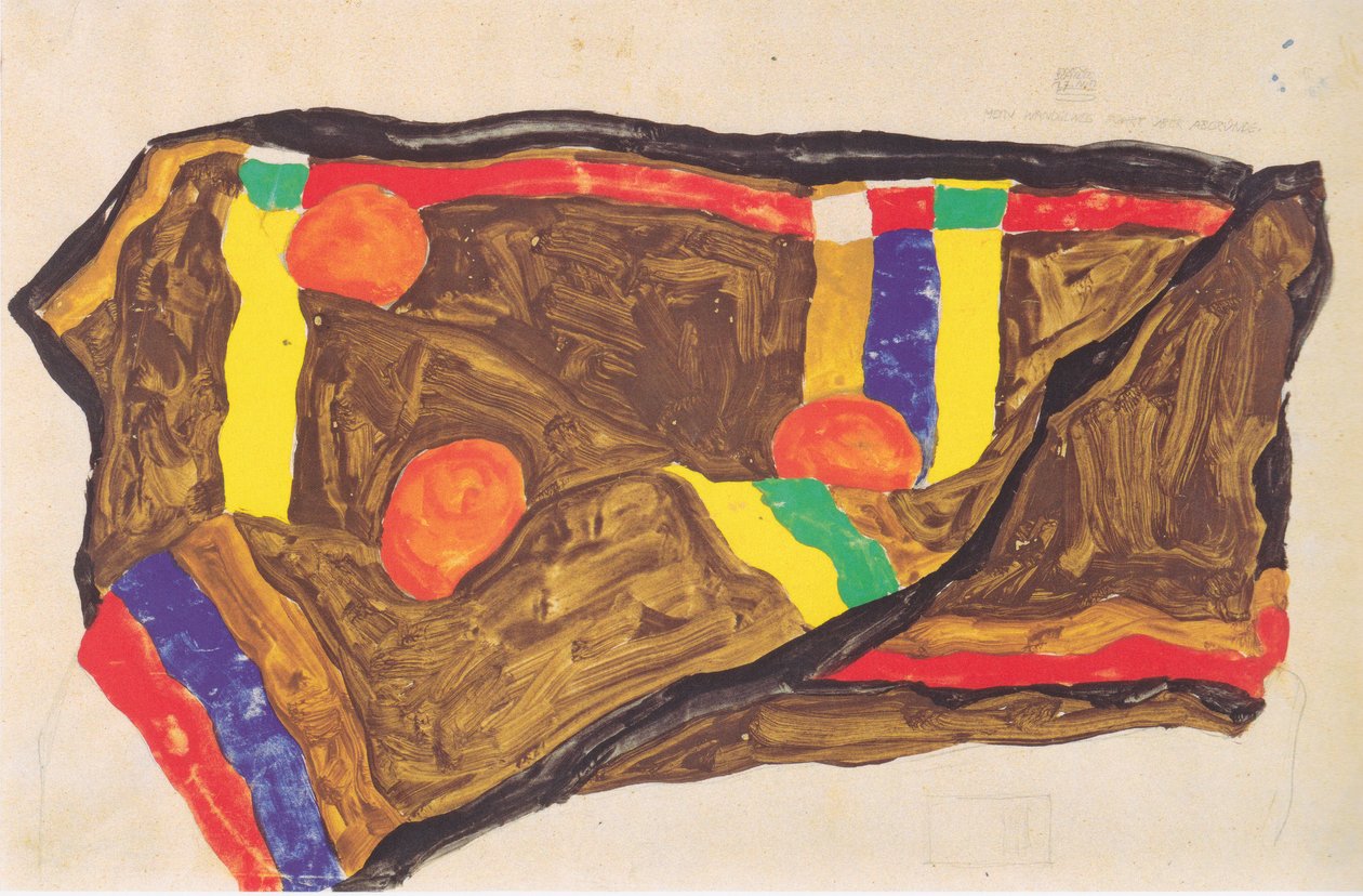 Mein Wandelweg fuhrt uber Abgrunde 17.5.1912 tekijältä Egon Schiele
