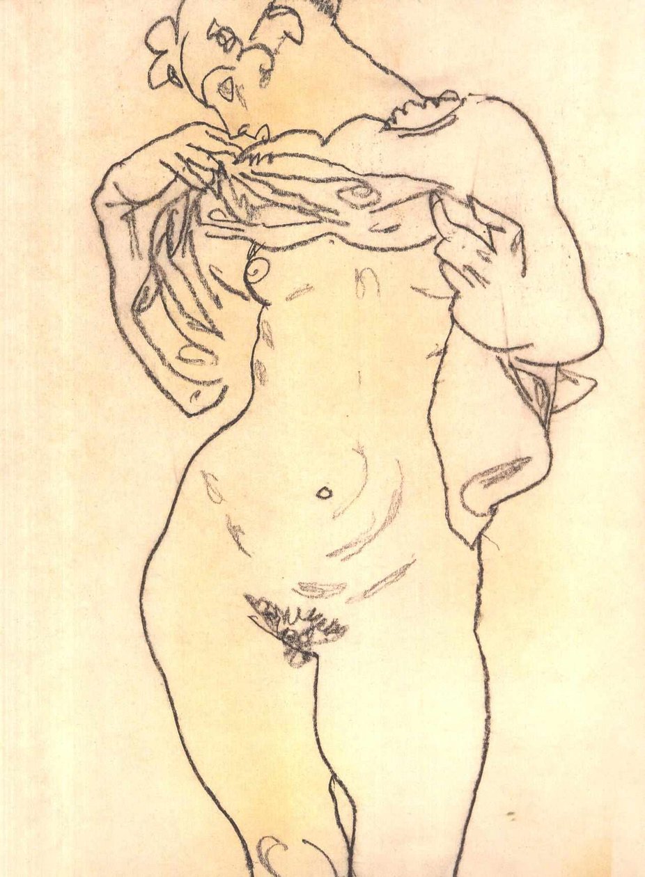 Akt tekijältä Egon Schiele