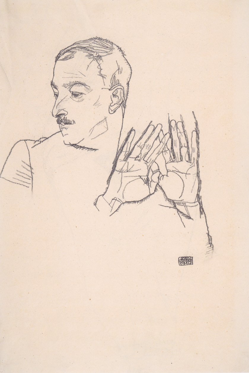 Arthur Roesslerin muotokuva tekijältä Egon Schiele