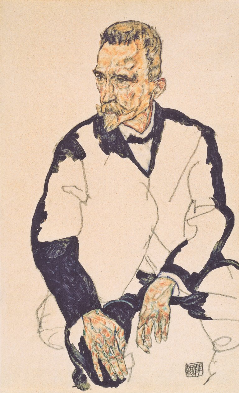 Bildnis Heinrich Benesch tekijältä Egon Schiele