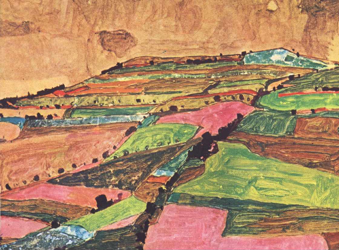 Felderlandschaft tekijältä Egon Schiele