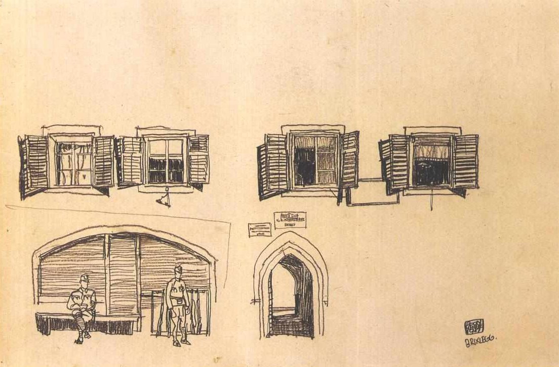 Filiale Brixlegg der k u k Konsumanstalt tekijältä Egon Schiele
