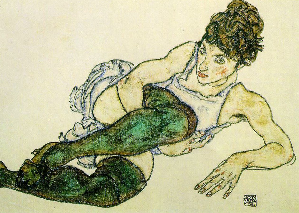 Vihreät sukat tekijältä Egon Schiele