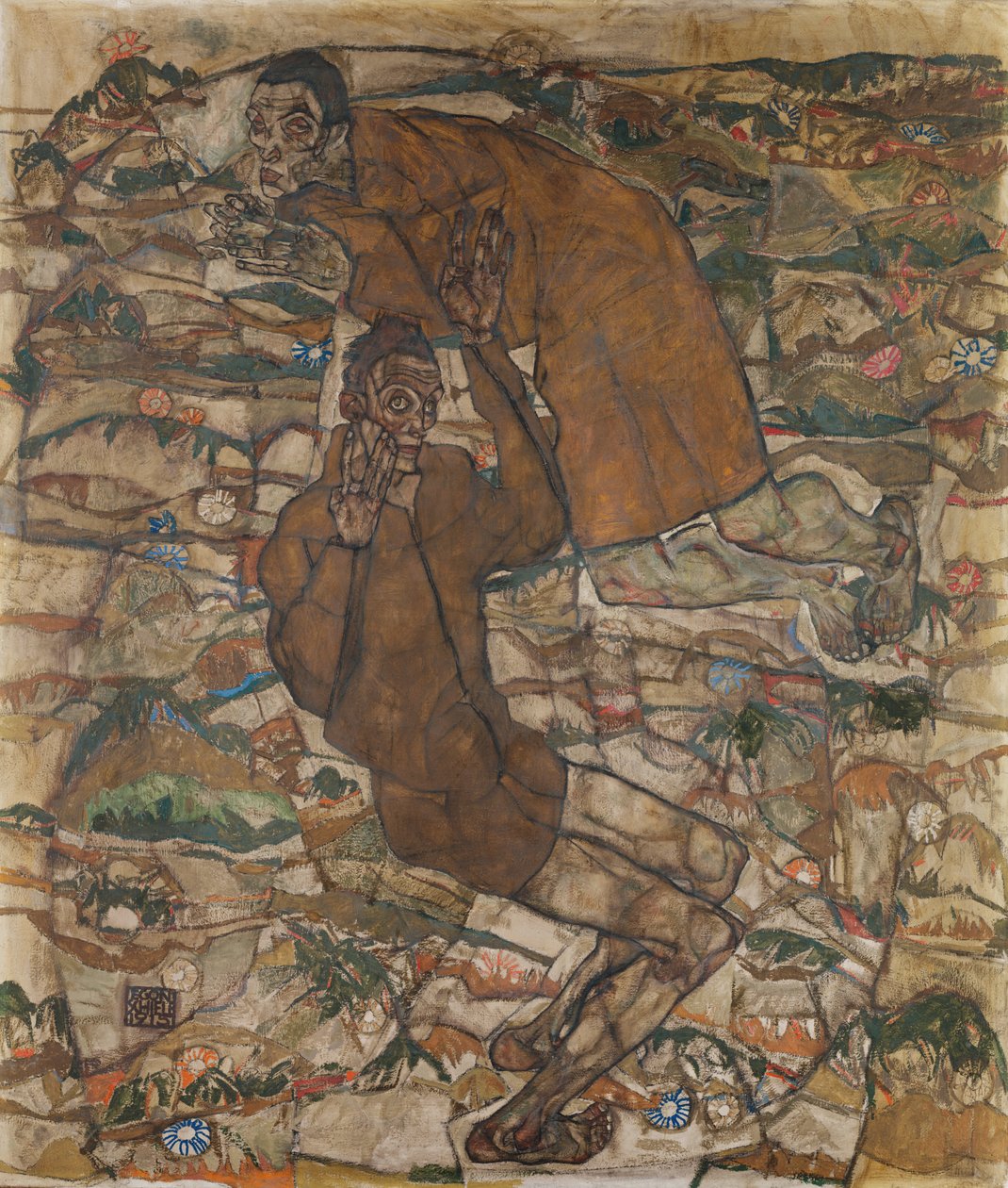 Levitaatio (The Blind II) tekijältä Egon Schiele