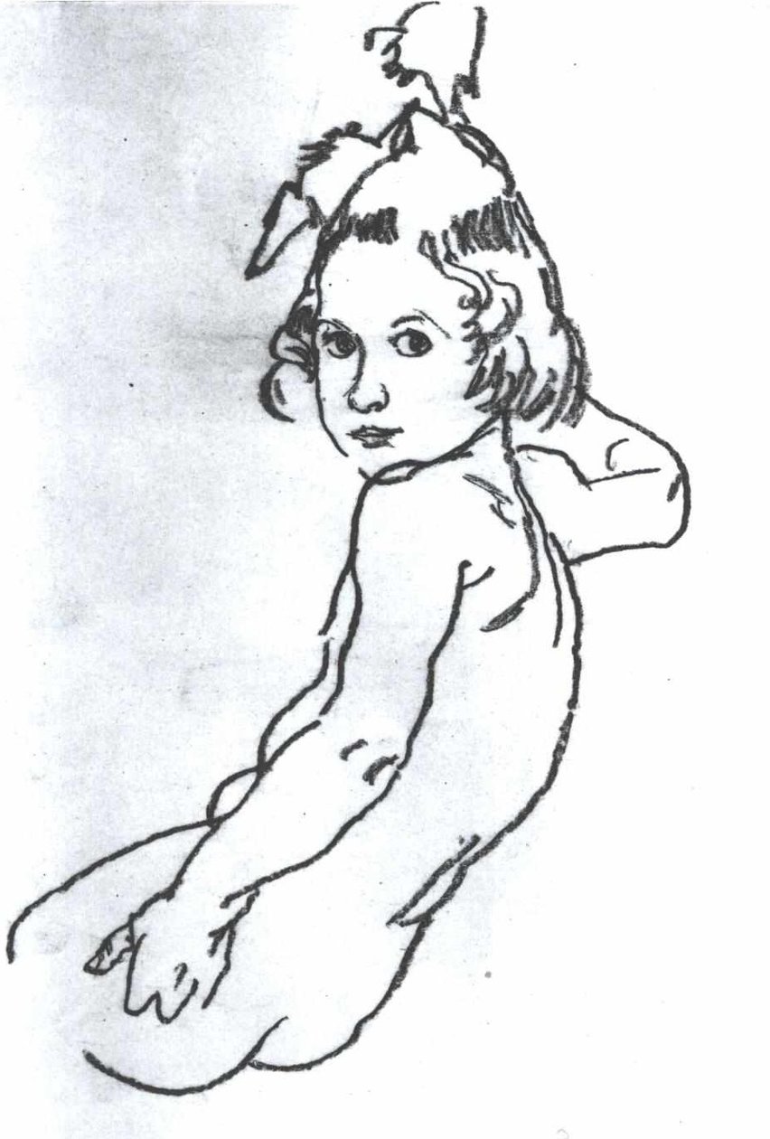 Mädchenakt tekijältä Egon Schiele
