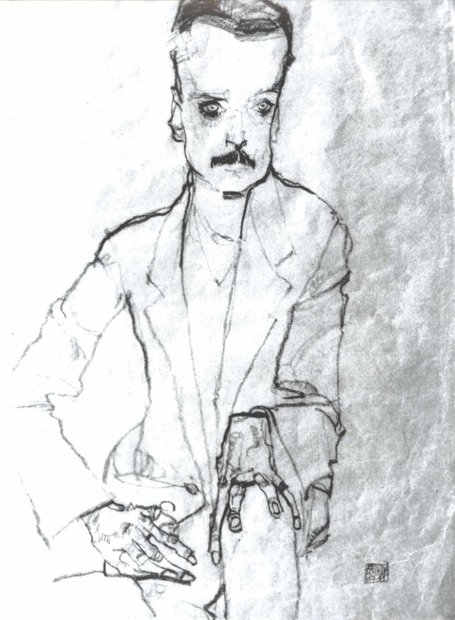 Muotokuva Eduard Kosmack tekijältä Egon Schiele