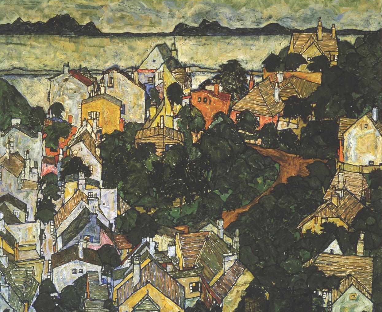 Sommerlandschaft tekijältä Egon Schiele