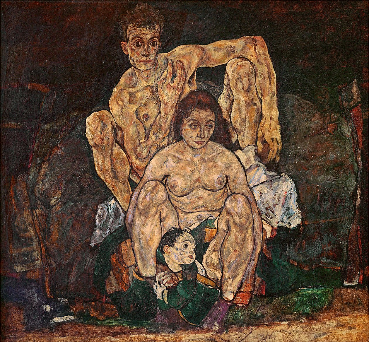 Perhe, 1918 tekijältä Egon Schiele