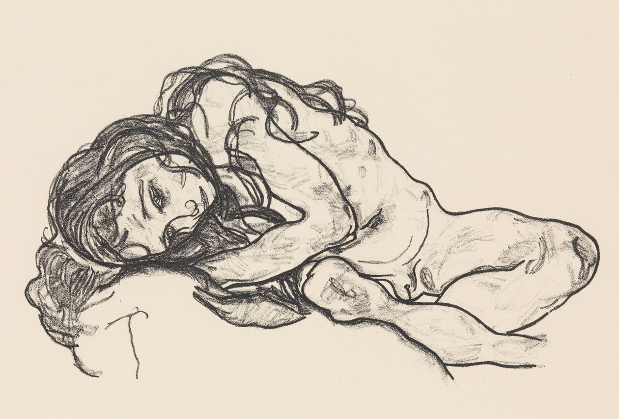 Tyttö, 1918. tekijältä Egon Schiele
