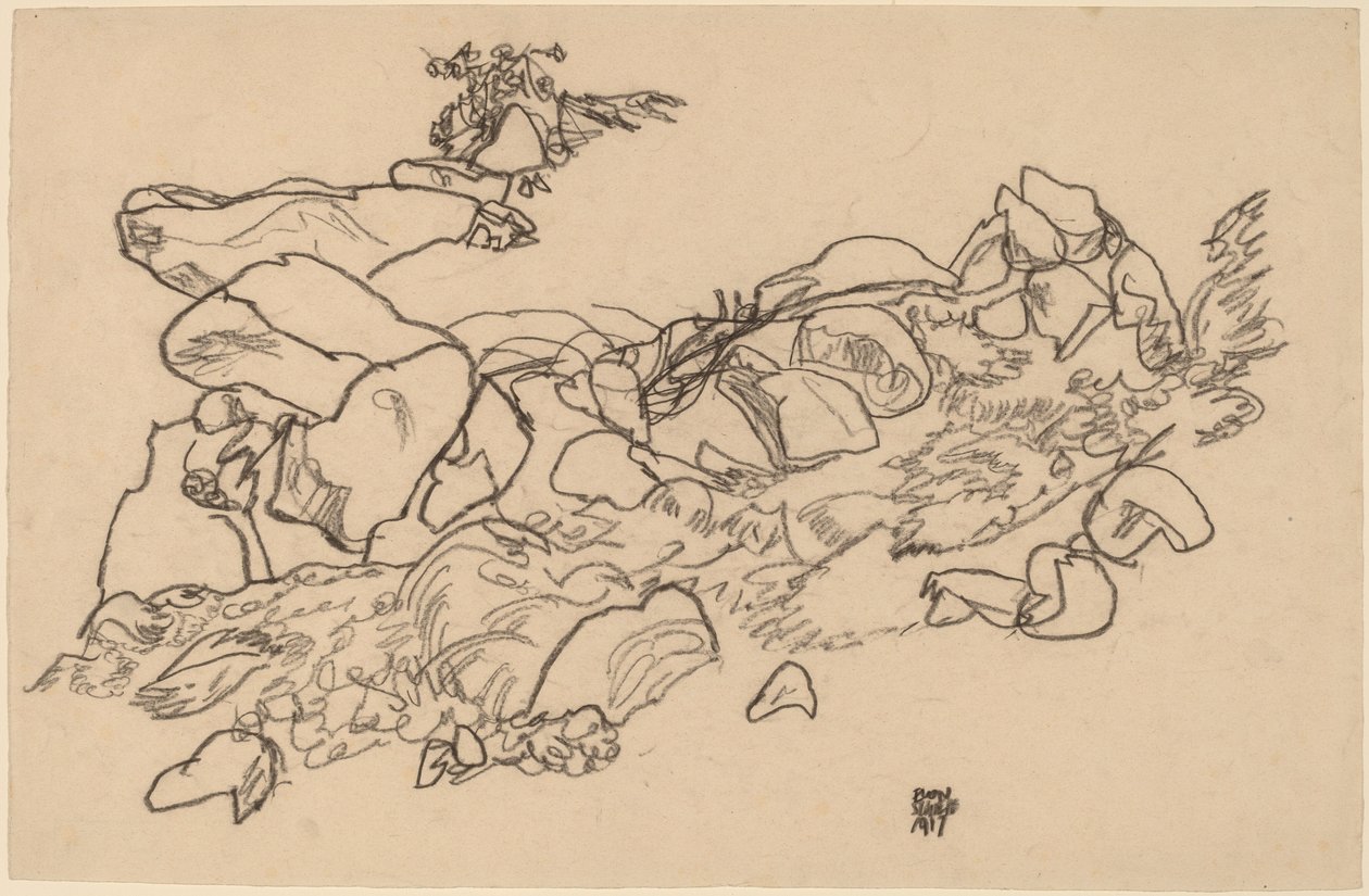 Vuoristovirta tekijältä Egon Schiele