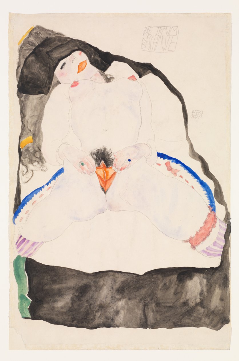 Havaittu unessa, 1911. tekijältä Egon Schiele