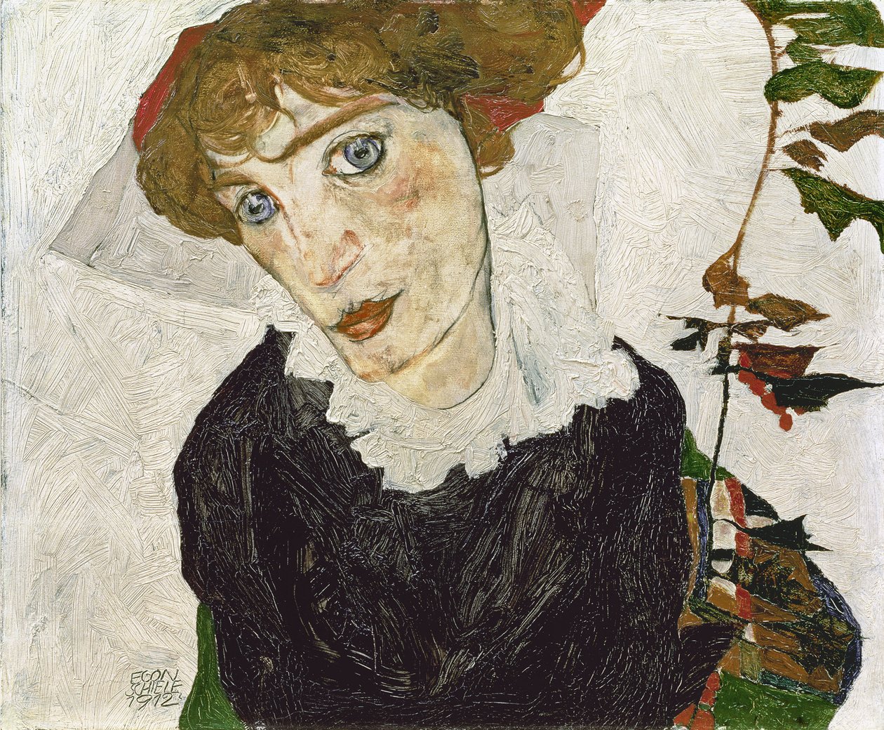 Muotokuva Wally Neuzilista, 1912 tekijältä Egon Schiele