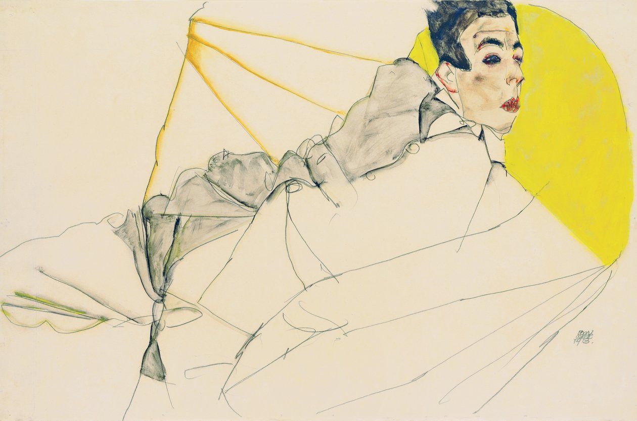 Makaava poika Erich Lederer, 1913 tekijältä Egon Schiele
