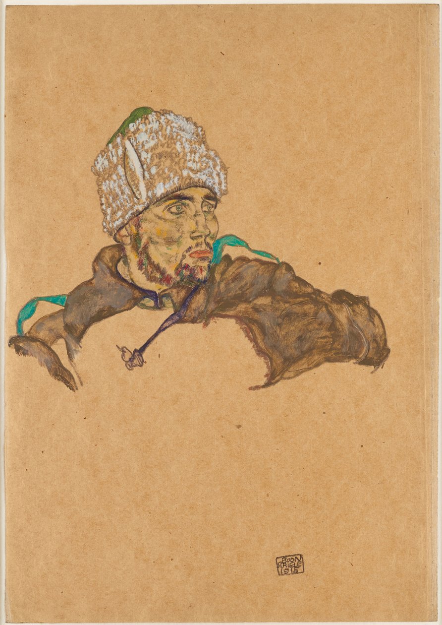Venäjän sotavanki, 1915. tekijältä Egon Schiele