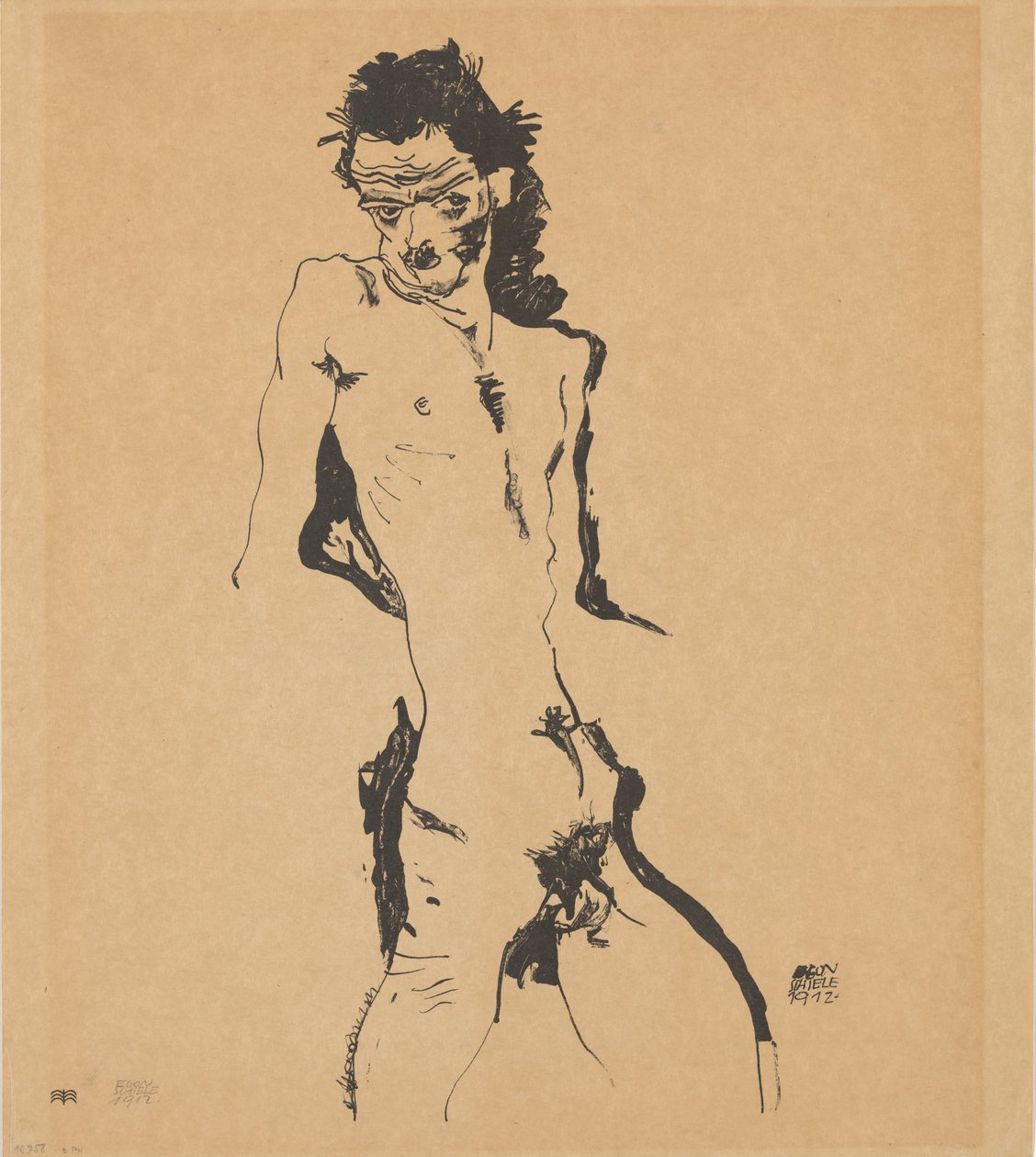 Omakuva, 1912. tekijältä Egon Schiele