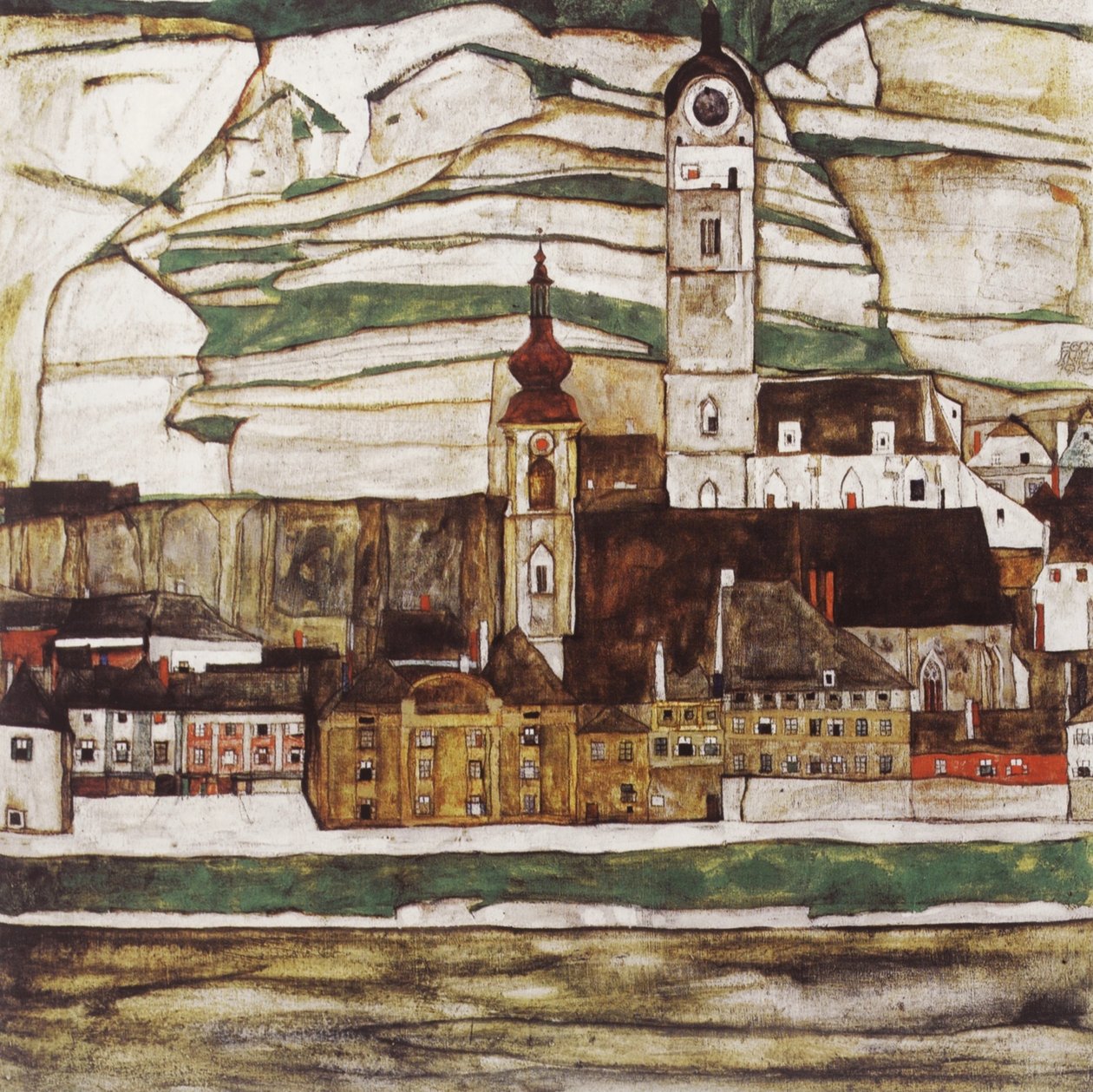 Stein an der Donau (Kremsin piiri) tekijältä Egon Schiele