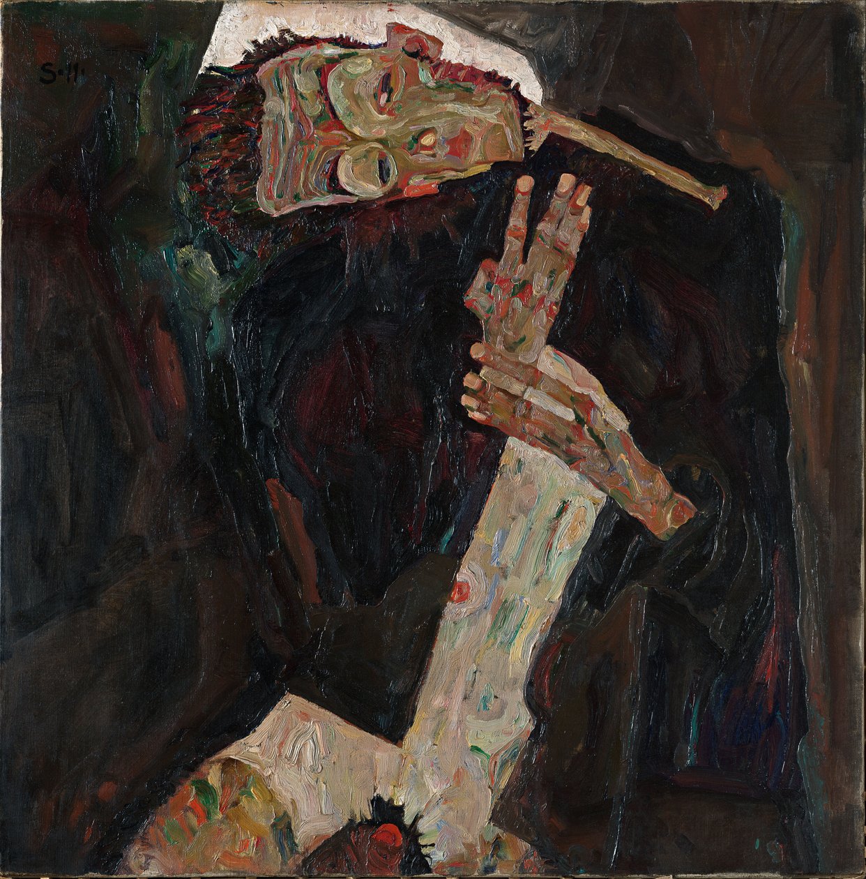 Sanoittaja, 1911 tekijältä Egon Schiele