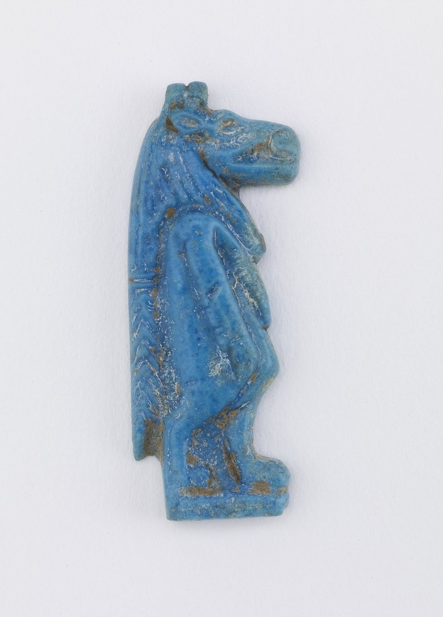 Amuletti: Thoureisin hahmo, mahdollisesti Ptolemaioksen aika, 305-30 eKr. (savi) tekijältä Egyptian