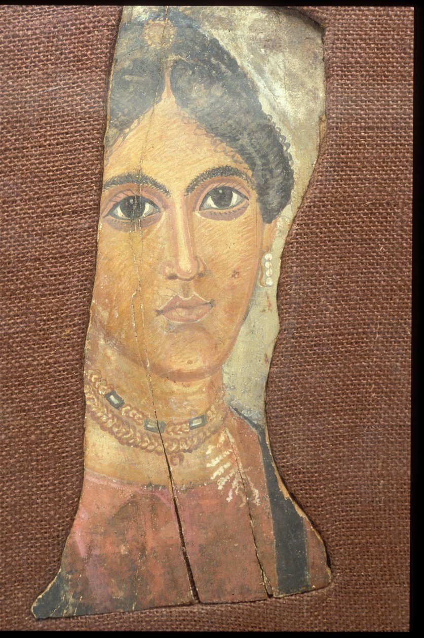 Naisen muotokuva (enkaustinen puulle) tekijältä Egyptian