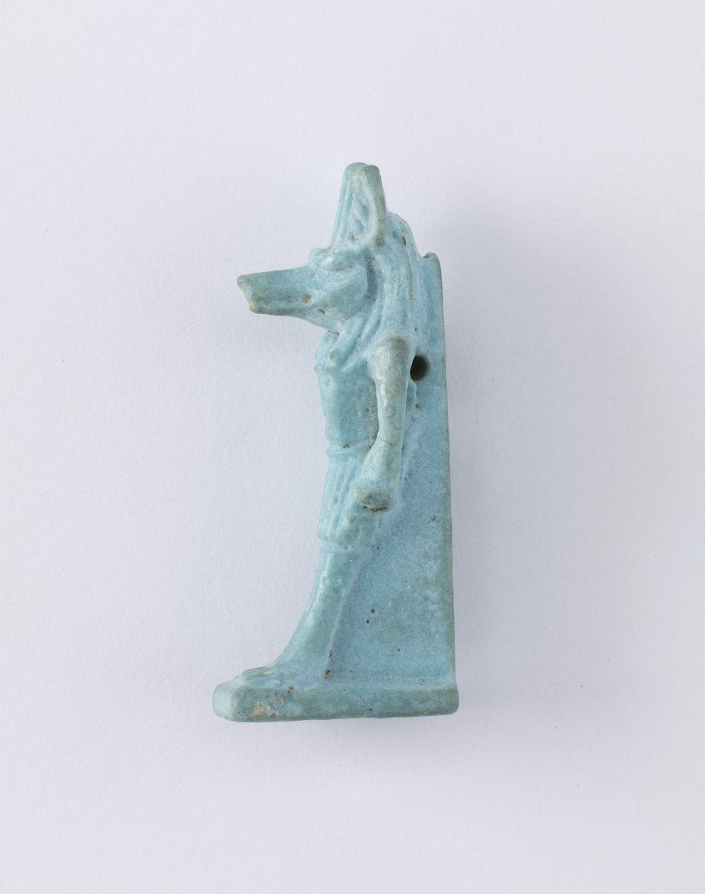 Pysyvä Anubis-hahmo, mahdollisesti Ptolemaioksen kausi, 305-30 eKr. (fajanssi) tekijältä Egyptian
