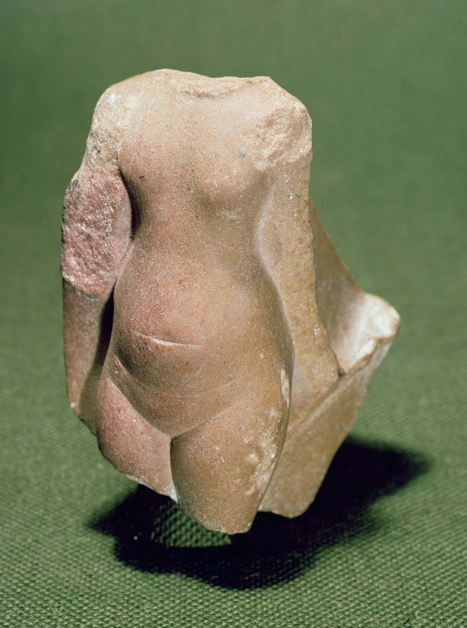 Egyptiläisen prinsessan vartalo, mahdollisesti löydetty Tell el-Amarnasta, Uudesta kuningaskunnasta (kvartsiitti) tekijältä Egyptian 18th Dynasty
