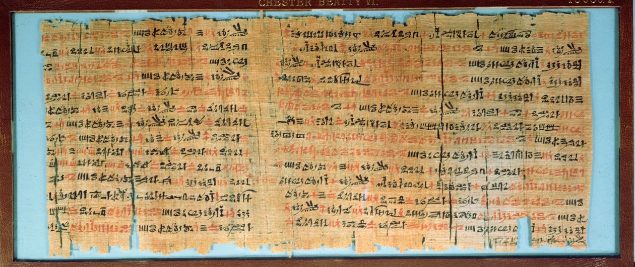 Chester Beatty Medical Papyrus, Uusi kuningaskunta, noin 1200 eKr. (papyrus) tekijältä Egyptian 19th Dynasty