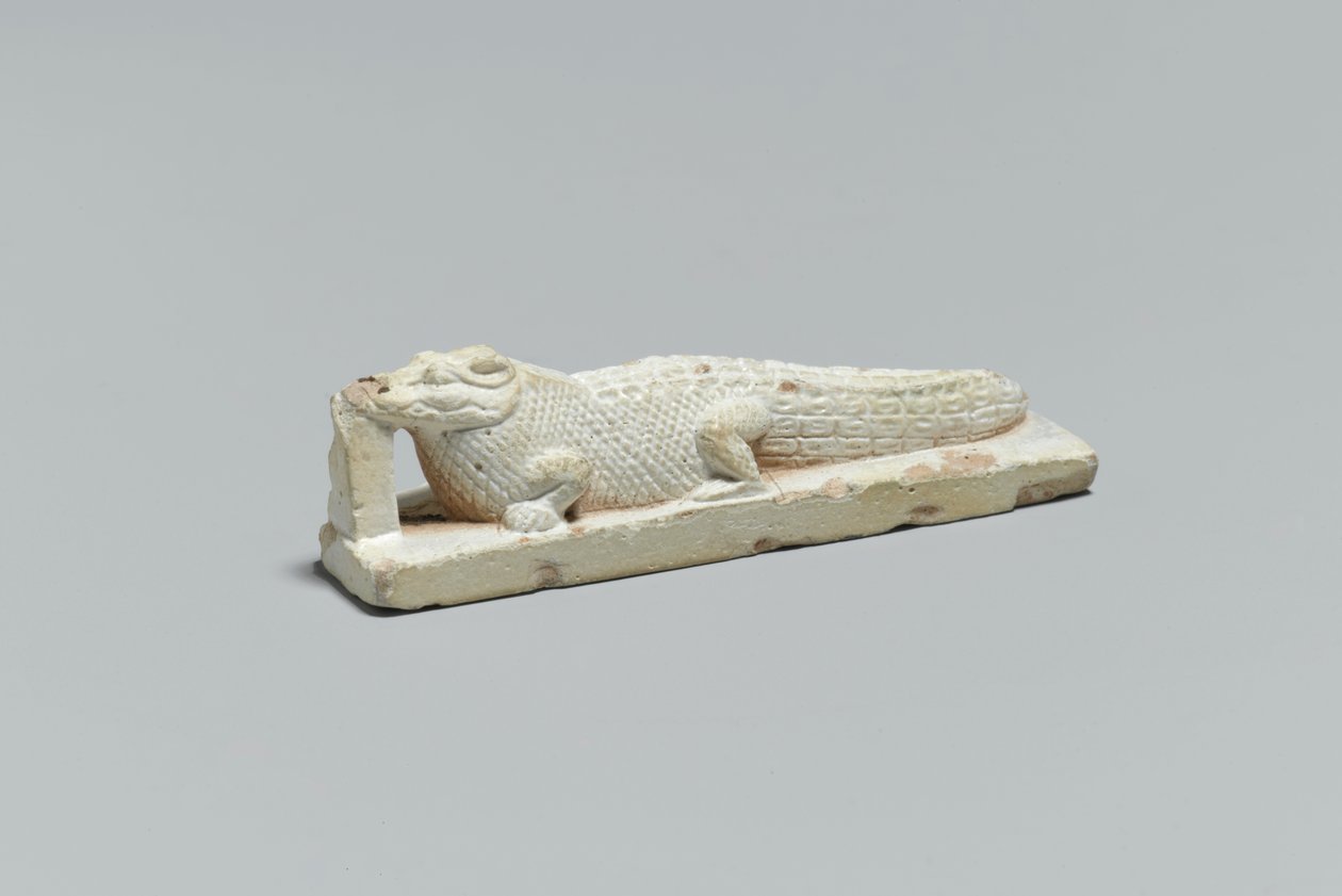 Krokotiilihahmo, Fayumista, 332 eKr.-395 jKr (fajanssi) tekijältä Egyptian