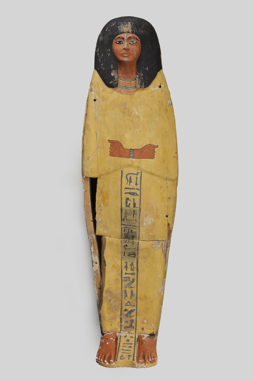 Prinssi Amenemhatin arkku (puu, maali, stukko) tekijältä Egyptian 21st Dynasty