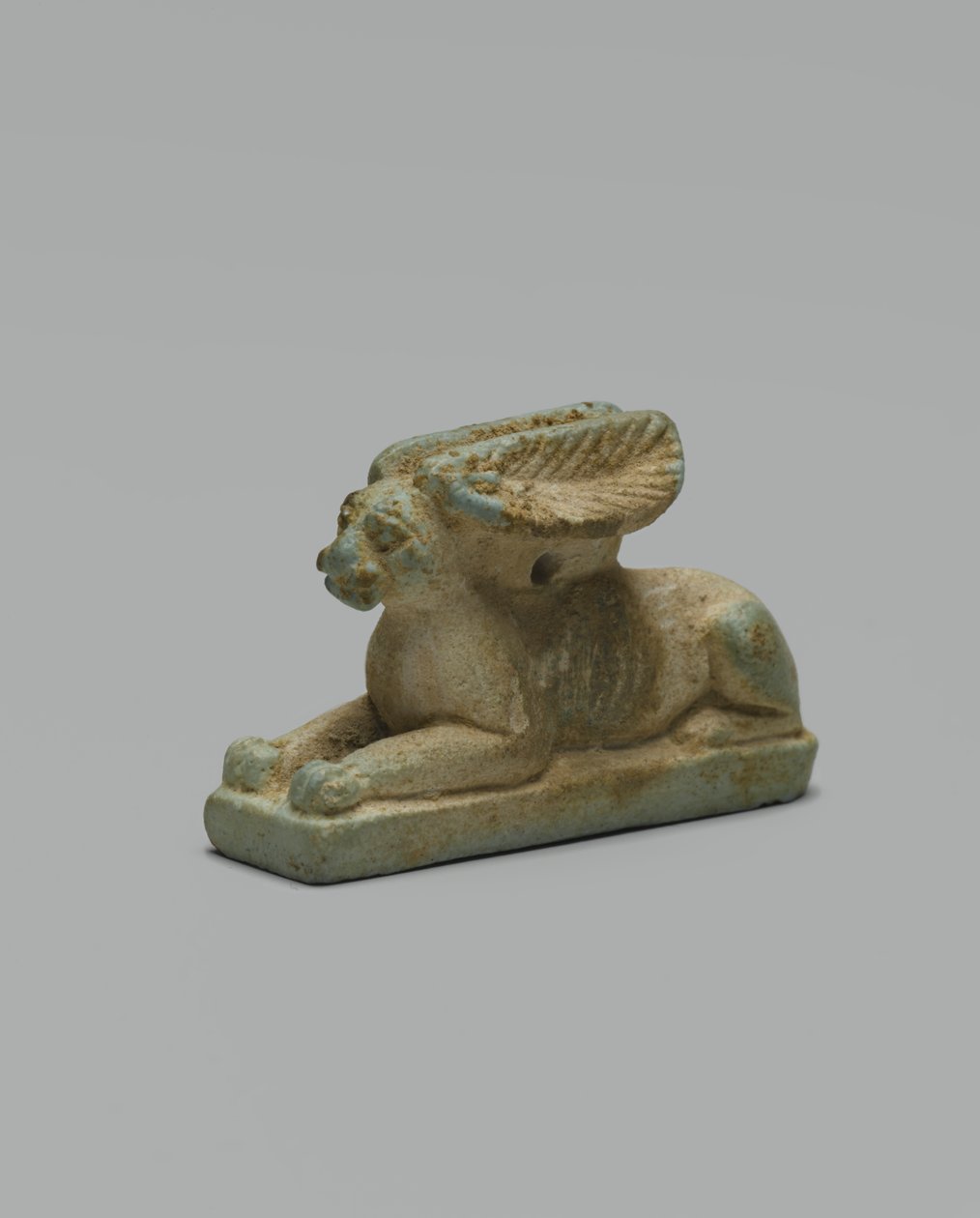 Kanin amuletti (lasitettu fajanssi) tekijältä Egyptian 26th Dynasty