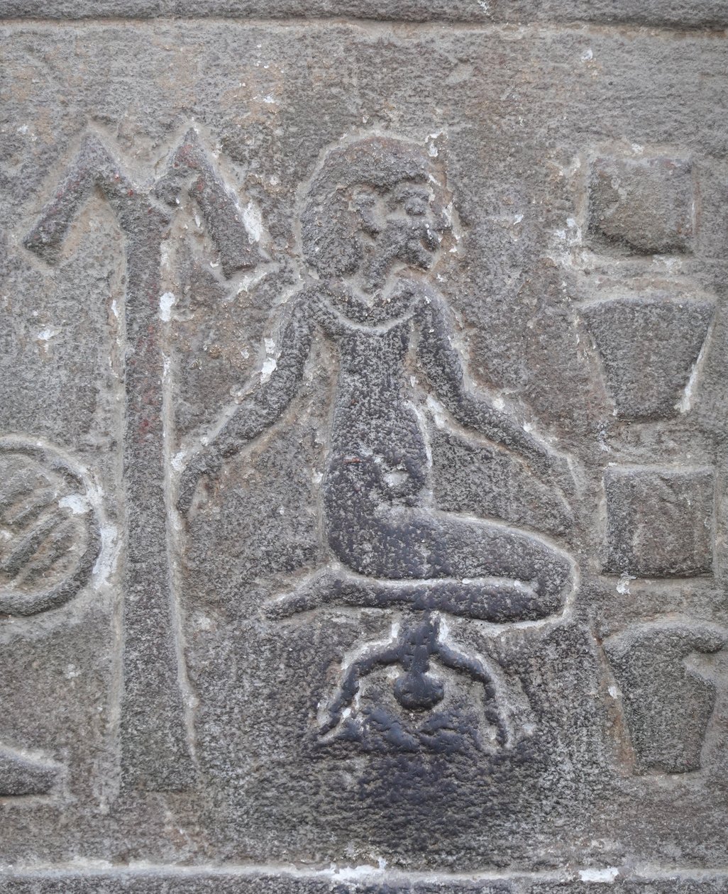 Synnyttävä nainen, Kom Ombon temppeli (reliefi) tekijältä Egyptian Egyptian