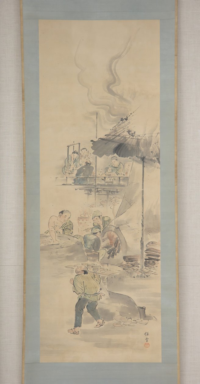Keramiikan valmistus, 1800-luvun ensimmäinen puolisko. tekijältä Eiraku Hozen