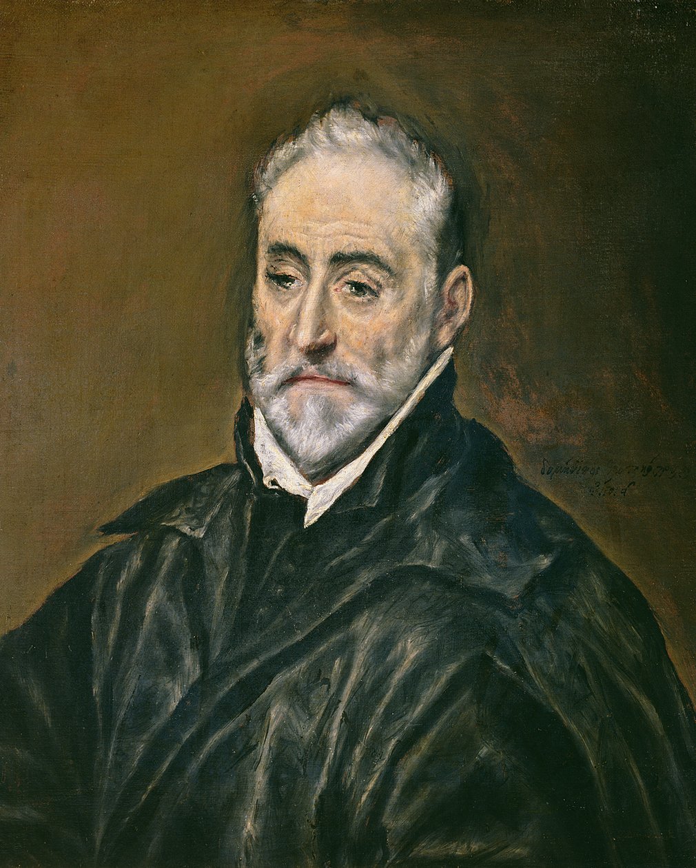 Antonio de Covarrubias y Leivan muotokuva, Toledon katedraalin kaanon, n. 1600 tekijältä El Greco