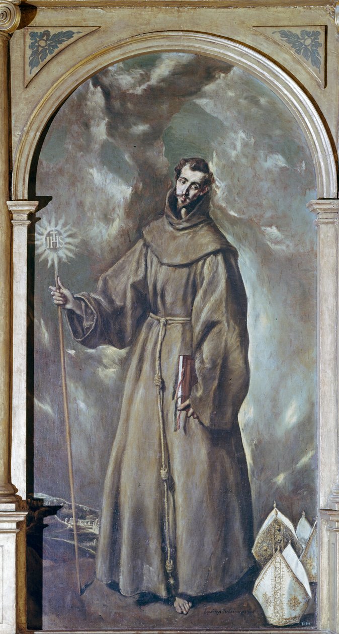 Pyhä Bernardino Siena tekijältä El Greco