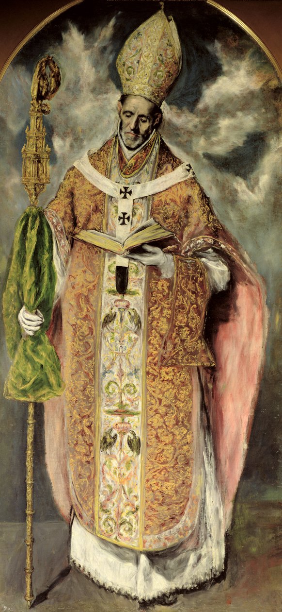 St. Ildefonso (607-667) 1605-1610 tekijältä El Greco