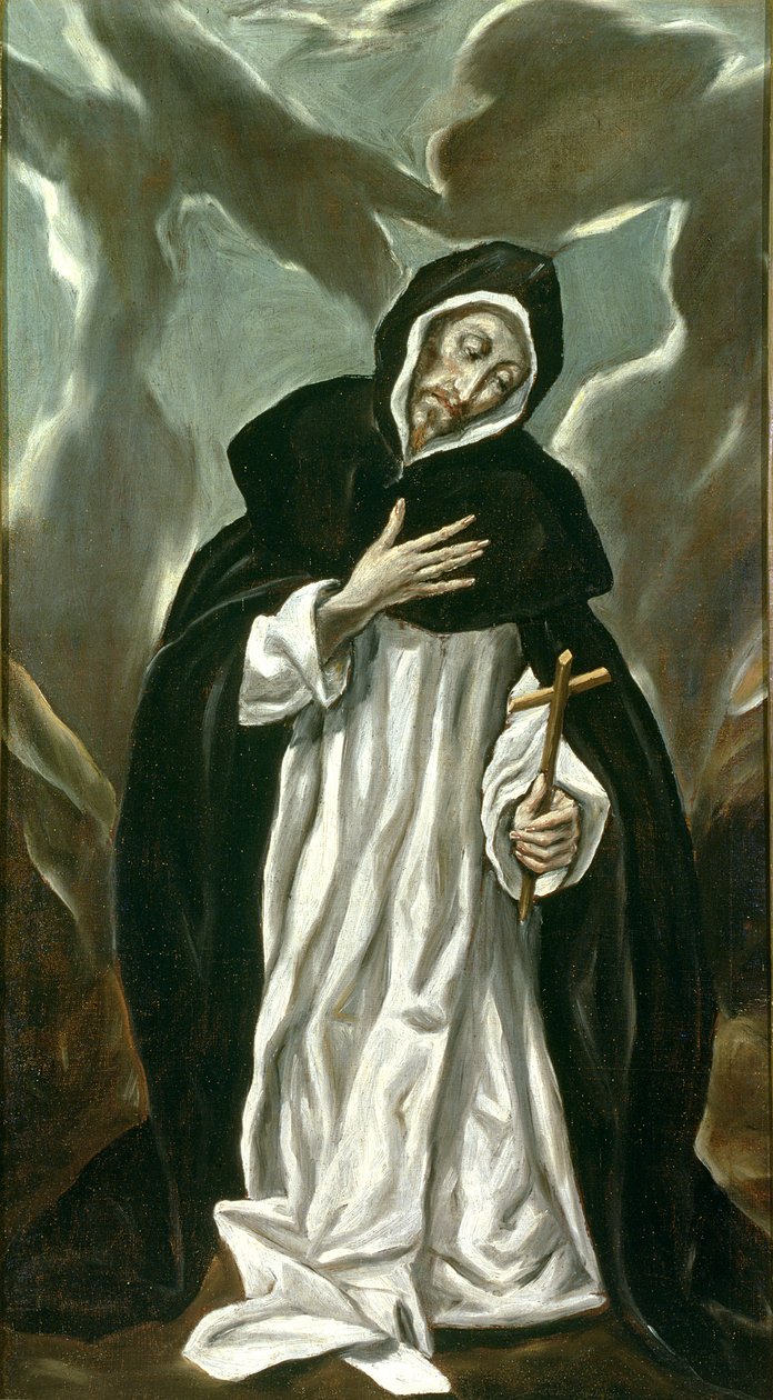 St. Dominic of Guzman (n. 1170-1221) tekijältä El Greco
