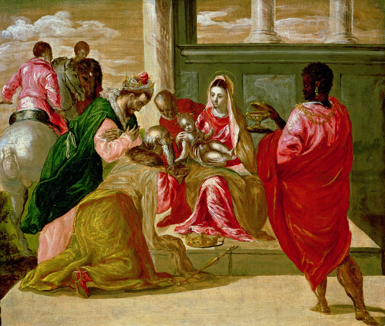 Maagien palvonta, 1567-70 tekijältä El Greco