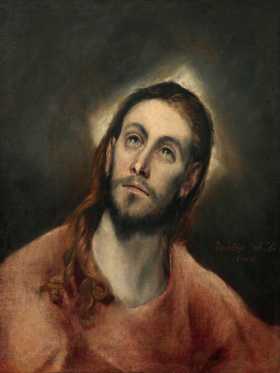 Kristus rukouksessa tekijältä El Greco