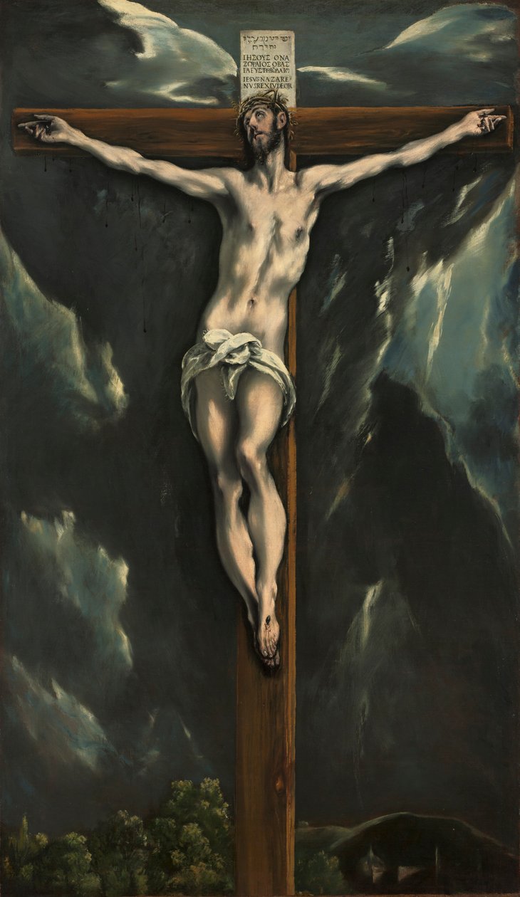 Kristus ristillä, n. 1600-1610. tekijältä El Greco