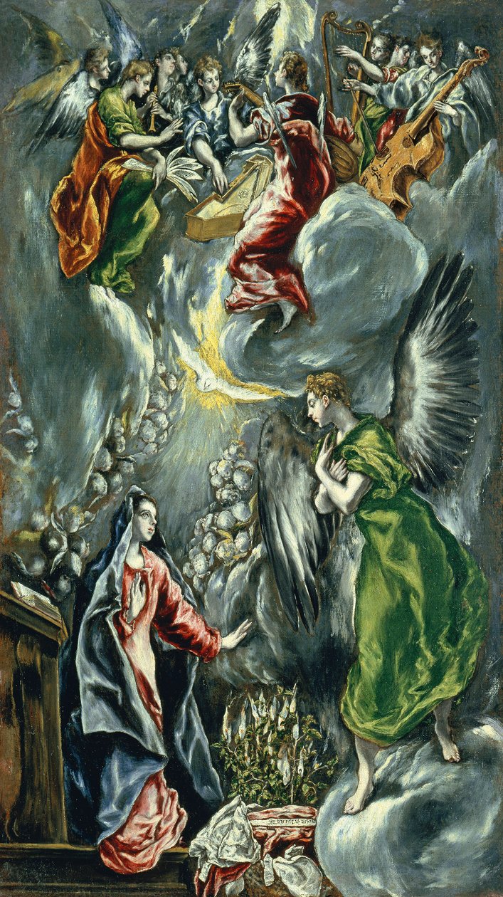 Finnish: The Annunciation Annunciation tekijältä El Greco