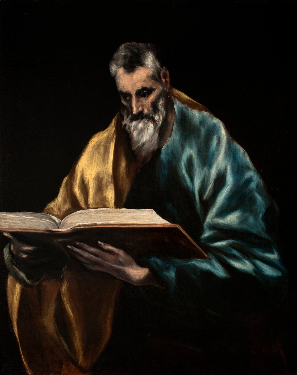 espanja: Simón el Zelote Apostoli Saint Simon tekijältä El Greco