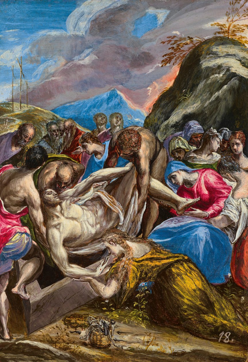 Kristuksen hautaaminen tekijältä El Greco