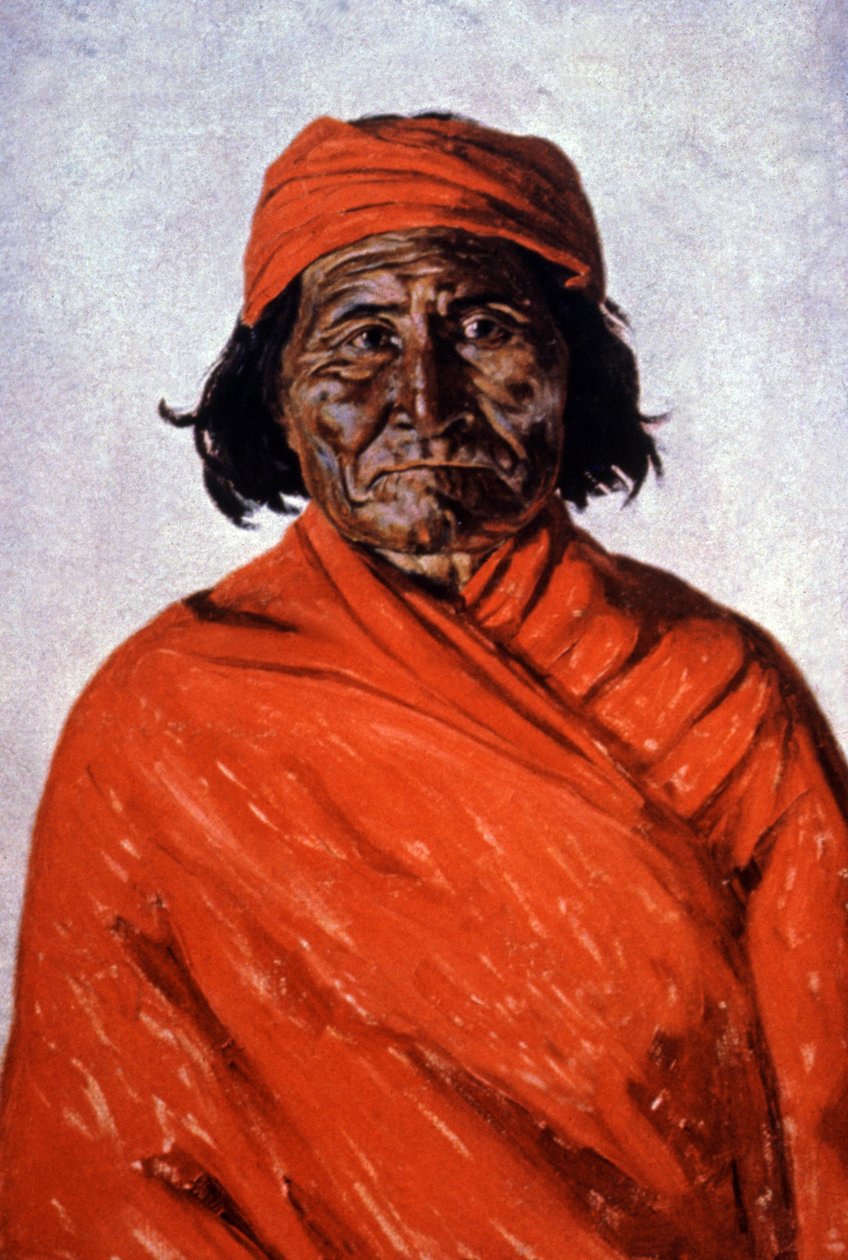 Geronimo, noin 1900 (kuvitus) tekijältä Elbridge Ayer Burbank