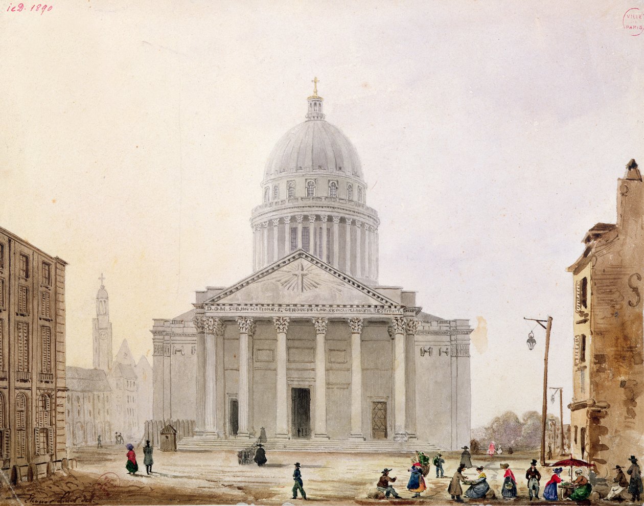 Pantheon, noin 1820 tekijältä Eleonore Linet
