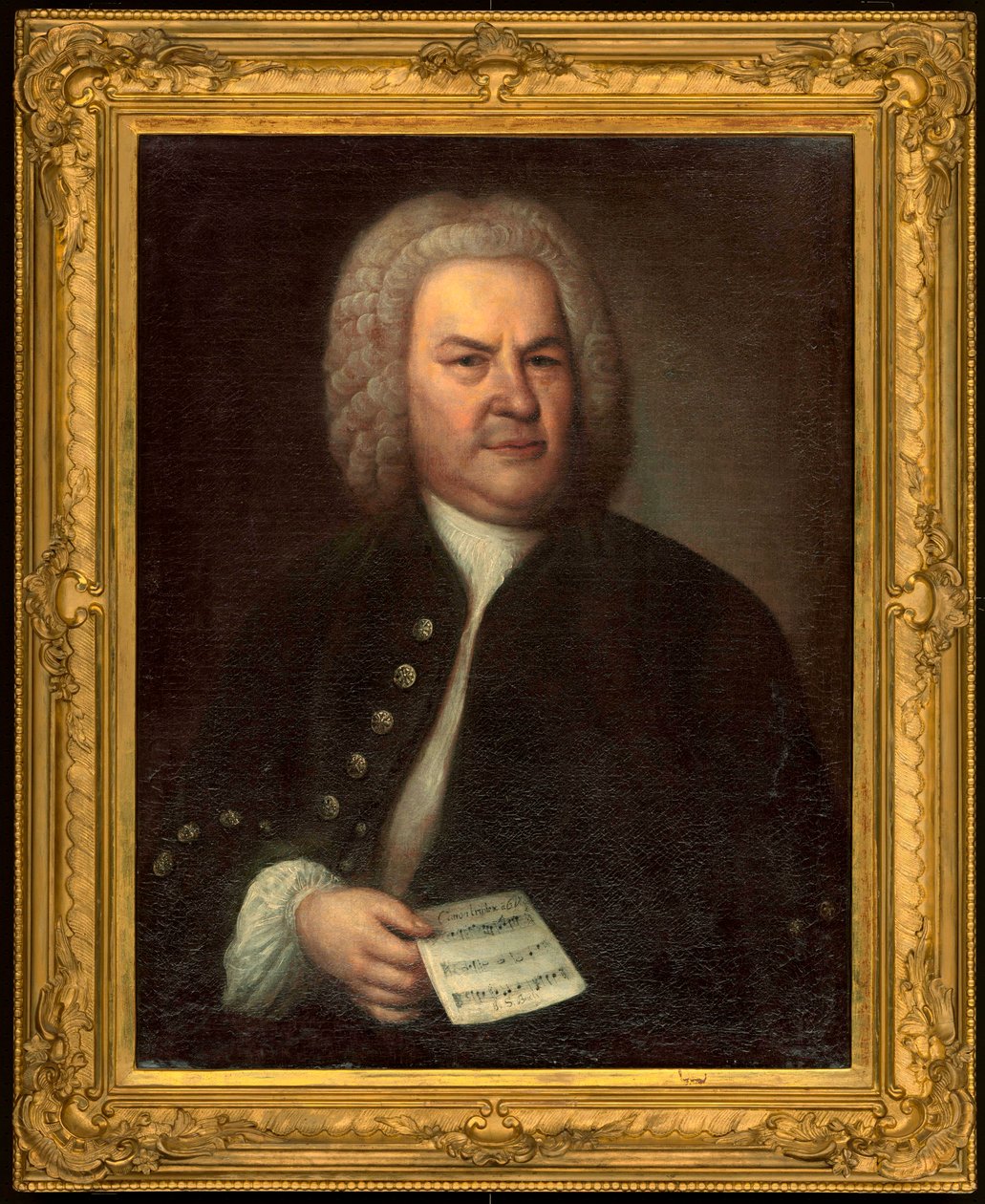 Johann Sebastian Bachin muotokuva tekijältä Elias Gottleib Haussmann