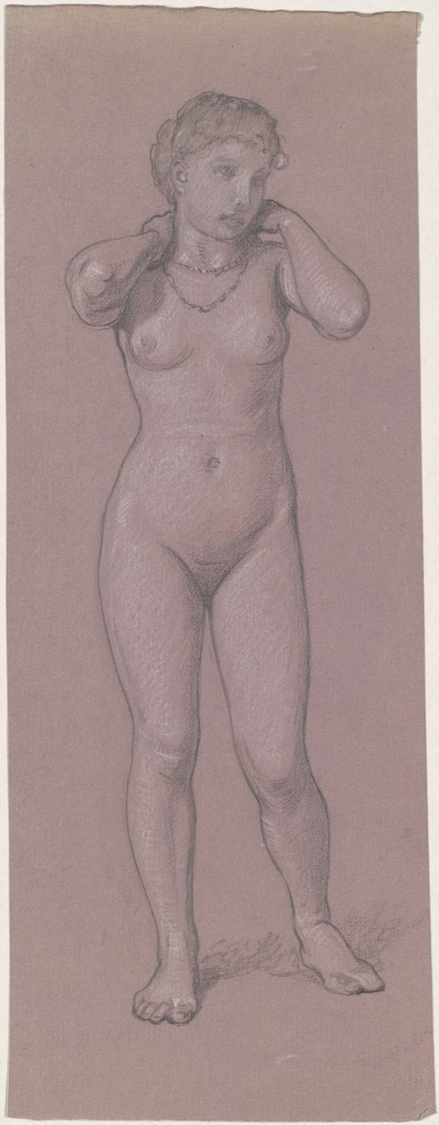 Naisten alaston kaulakoru, 1870-1880. tekijältä Elihu Vedder
