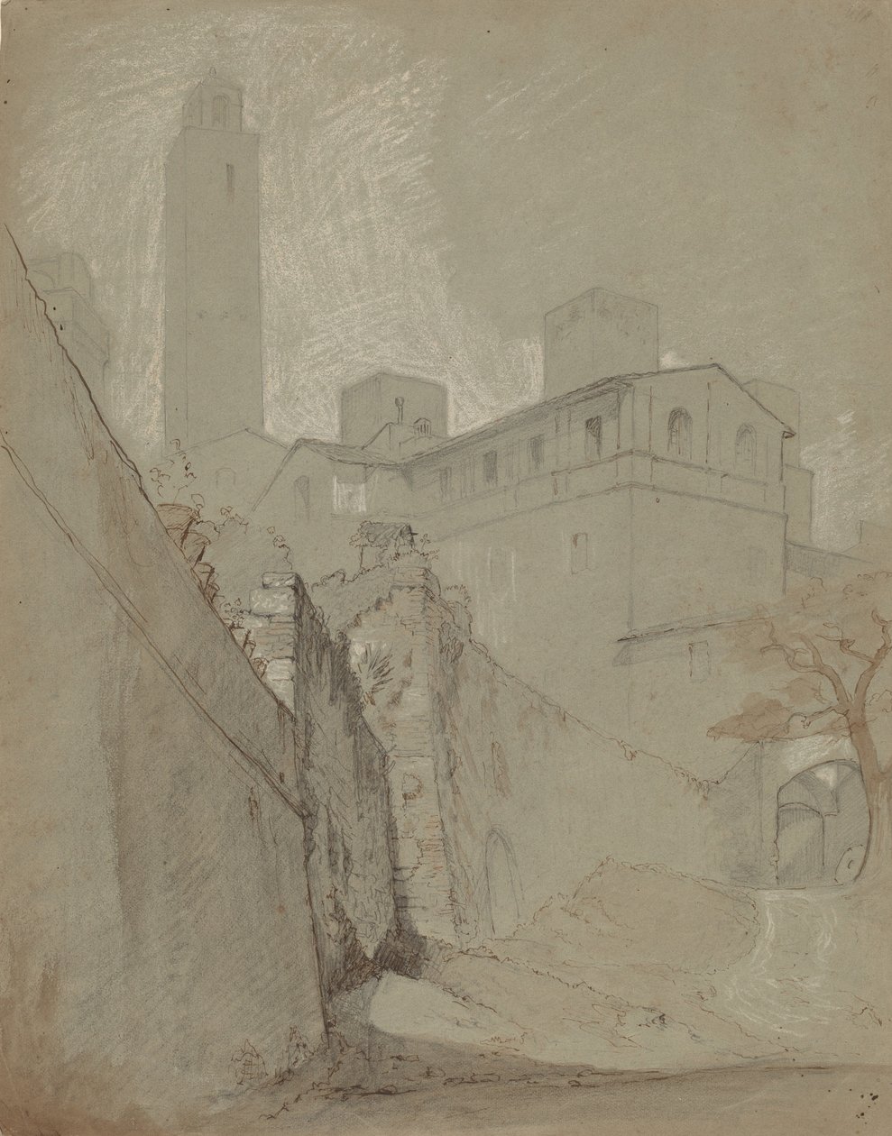 Orvieto, n. 1890. tekijältä Elihu Vedder